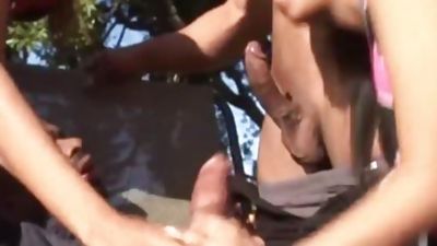 filthy Foursome Session With Two black Sweethearts, Brunette, Cumshot, Facial