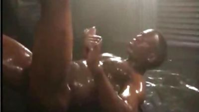 black Oil Wrestle, Black, Muscle, Hunks, Oil