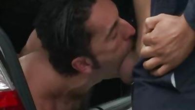 tied In Public - Car slut, Bondage, BDSM, Public