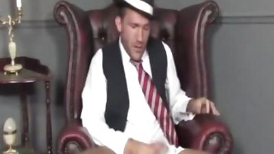 Suited twink Cums On His Socks, Legs, Twinks, Office