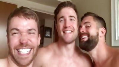 3Way - Gabriel Cross, Griffin Barrows & Aidan Ward, Anal, Blowjob, Threesome, Gabriel Cross, Griffin Barrows