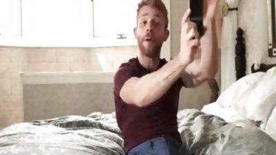 Three-some Double arsehole, Threesome, Muscle, Hunks