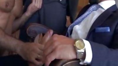 Muscle gay trio And ejaculation, Cumshot, Threesome, Hunks