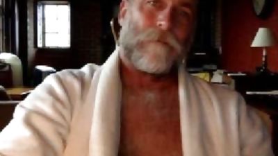 daddy Bear , Showing His admirable Body. admirable cumshot., Amateur, Cumshot, Masturbating