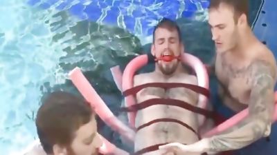 Pool dude torture, Fetish, BDSM, Pool