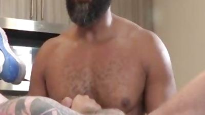 HOM-Daddy Wants His Protein Shake -Ray Diesel And Tren TCougar, Big Cock, Interracial, Bareback