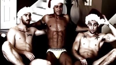 A homosexual Christmas fuckfest In This Great video scene, Blowjob, Facial, Pornstar