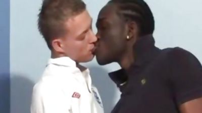 Soccer Player Takes large darksome cock, Big Cock, Black, Interracial