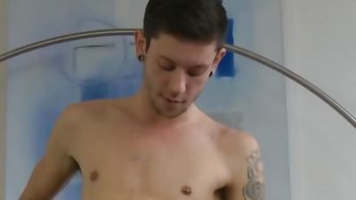 Badpuppy's Xavier Sibley uses his finger to probe his tight asshole, Ass, Big Cock, Cumshot, Bad Puppy