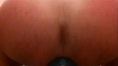 Huge Dildo Deep in My Loose Asshole, Amateur, Anal, Dildo