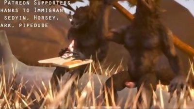 You Have Sex with a Werewolf!, Anal, Big Cock, Cumshot