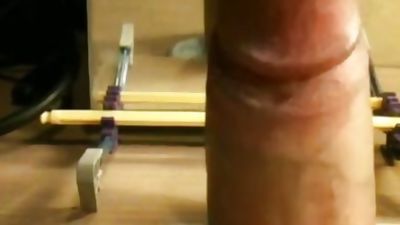 Big uncut dick fucking conveniently sized hole in desk 01, Ass, Big Cock, Cumshot