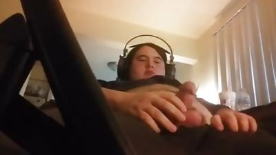 Chubby Jerks Off Before Work, Masturbating, Solo, Webcam, Gay