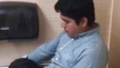 Spy 2 str8 guys blowjob in public WC, Blowjob, Fetish, Mature, Gay, Public