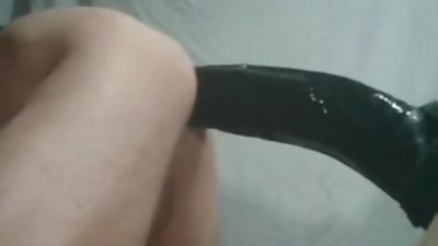 HUGE massive dildo anal fuck gay arse till i cum, Anal, Dildo, Masturbating