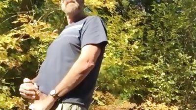 Grandpa goes Birdwatching - pt 2, Outdoor, Gay, Bareback