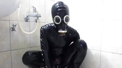 full rubber plugged and over poppered up, Anal, Dildo, Fetish