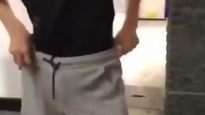 Asian boy jerking off he’s friend in public, Asian, Big Cock, Gay, HD Porn