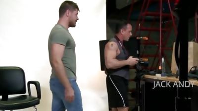 MenOver30 Gay Daddies Play with Cock Ring During Photoshoot, Blowjob, Hairy, Masturbating, Men Over 30, Jack Andy