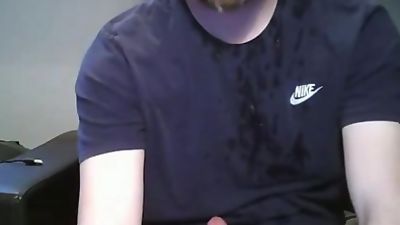 Young Teen Boy Wanks On Webcam And Cums on His Beard - MattThom98, Fetish, Webcam, Cute