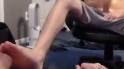My brother's best friend took me to his bedroom asked me to lick his feet, Legs, Masturbating, Webcam