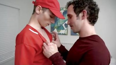 FamilyDick - Horny Stepdad Fucks His Twink Stepson After Baseball Practice, Blowjob, Cumshot, Masturbating