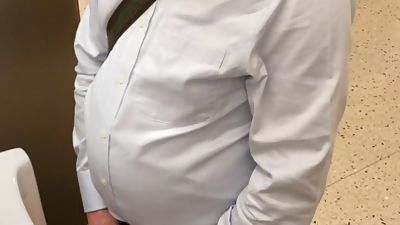 Old man having a pee Los Angeles airport, Amateur, Gay, Bears