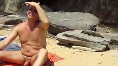 nat interupts two guys talking at the beach, Bikini, Blowjob, Group Sex, Gay