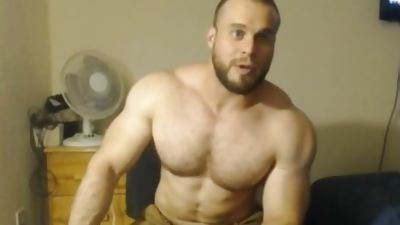 Big Pecs + Big Ass + Beefy Muscle = Stud, Amateur, Webcam, Muscle