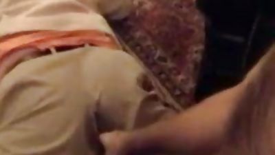 Bald Hairy Dad Couldn't Wait - CLOTHES ON BB-FINGERING-BB-BJ, Amateur, Blowjob, Hairy