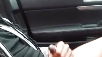 Bustin in new ride..., Black, Masturbating, Bisexual