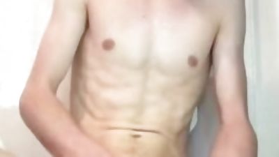 Gay teen twink licks own cum, Homemade, Webcam, Gay, Licking