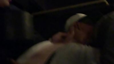 Boy gets me hard in an empty movie theater..., Amateur, Blowjob, Gay