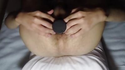 Short Version Pulsating Ass Stretching Gaping with Butt Plug Toys & Cumshot, Ass, Solo, Gay