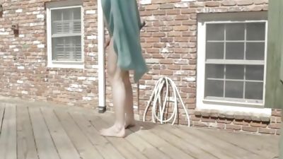 nude exhibitionist video - about to cum --- 1080p 24fps 6.7mbps, Amateur, Brunette, Homemade