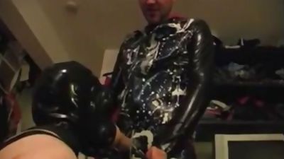 Rubber skinheads masked bareback fuck, Anal, Big Cock, Bareback