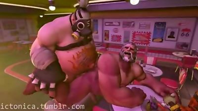Overwatch Daddies (SFM Soundpack), Big Cock, Blowjob, Gay
