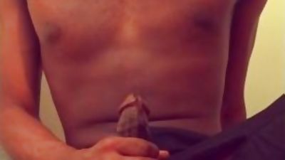 MY DICK CAME TWICE AND I RIPPED MY JEANS, Amateur, Black, Cumshot