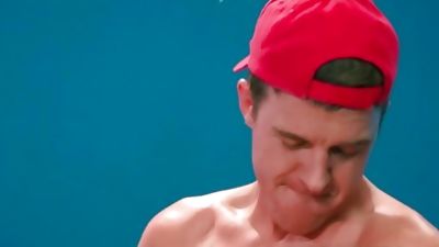 HotHouse Big Dick Muscle Hunk Group Sex With 3 Baseball Players, Blowjob, Group Sex, Interracial, Hot House, Beaux Banks