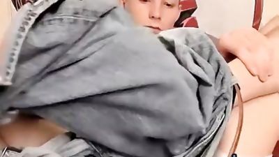 Attractive deviant Ryan slobbers on own feet while stroking, Amateur, Big Cock, Legs, Toe Gasms