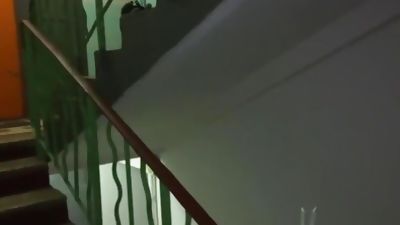 Ficken im Treppenhaus, Amateur, Anal, Blowjob, Gay