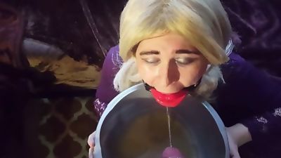 Nasty Sissy Slave Luce Blow Fuck And Piss On, Amateur, Blowjob, Gay, Mistress