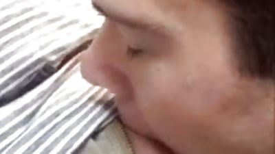 Man Shoots Cum On My Face in Managers Office at Work, Blowjob, Old And Young, Gay