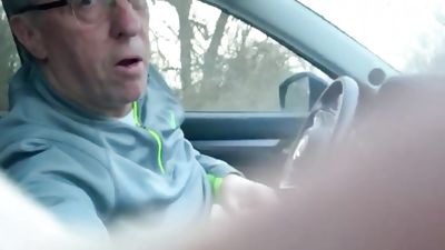 masturbating in the driver's seat, Amateur, Masturbating, Outdoor, Gay
