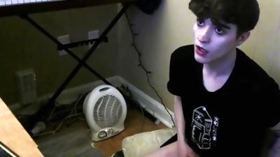 19 y.o. sub cumming for webcam group of strangers, Amateur, Masturbating, Teen, Gay