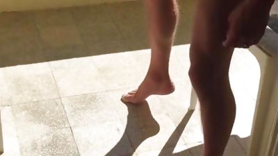 Fucking at the Balcony, Amateur, Anal, Big Cock