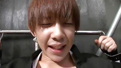 Whimpering Japanese twink has a happy ending, Asian, Blowjob, Daddies