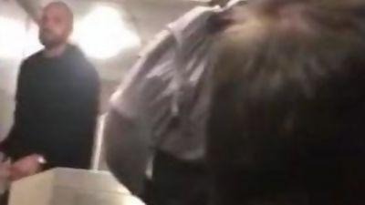 Short, but good, moments in toilets, again..., Big Cock, Black, Blowjob, Gay