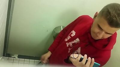 Young Boy wank in toilet PL Warszawa, Massage, Masturbating, Gay, Toilet