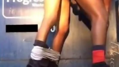Dicked him down outside behind a dumpster, Black, Fetish, Gay